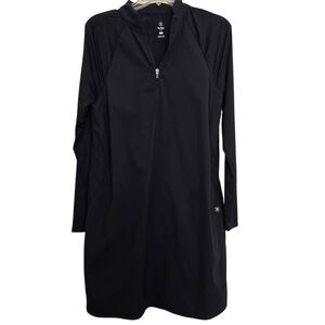 Hurley  Black Long Sleeve Sporty Dress